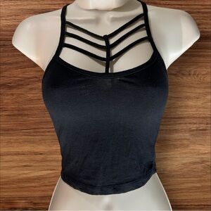 Black Bozzolo Strappy Women's Top